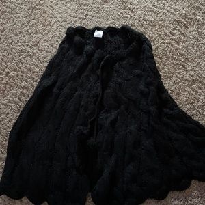 Price slashed! Sweater shawl w Pom Poms NWOT
